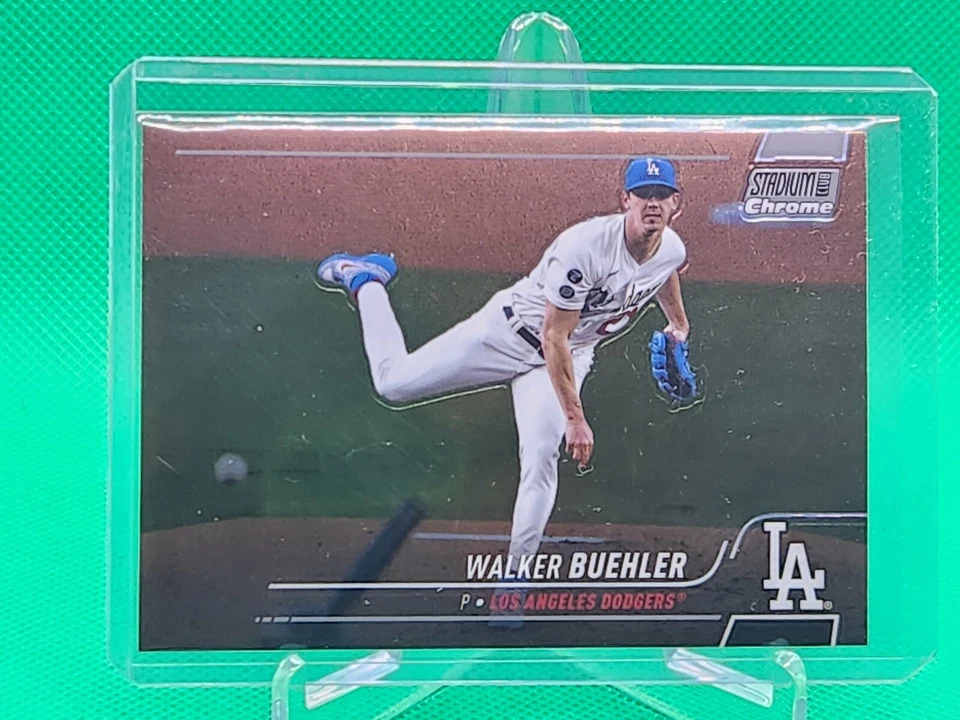 2022 Topps Stadium Club - Walker Buehler - #122 Chrome Parallel DODGERS - Image 1 of 2