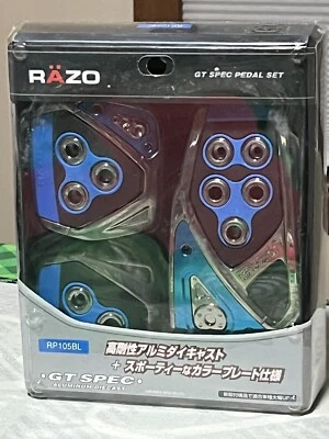 Juego de pedales RAZO RP105BL GT Spec aluminio diecast car mate Japón NUEVO Foto 1 de 4