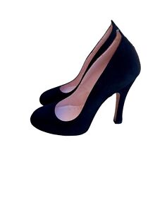 Vivienne WESTWOOD Agent Provocateur shoes EU 40 US 8 Black suede Stiletto Pumps