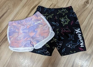 Lot Of Hurley Shorts Boys Girls Swim Size 5 Size 2 - Picture 1 of 9