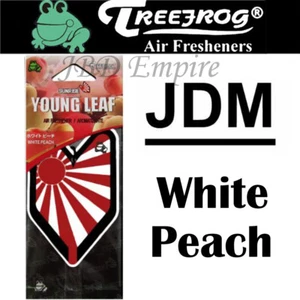 Treefrog Wakaba Young Leaf White Peach Japanese Air Freshener JDM Car Auto - Picture 1 of 3