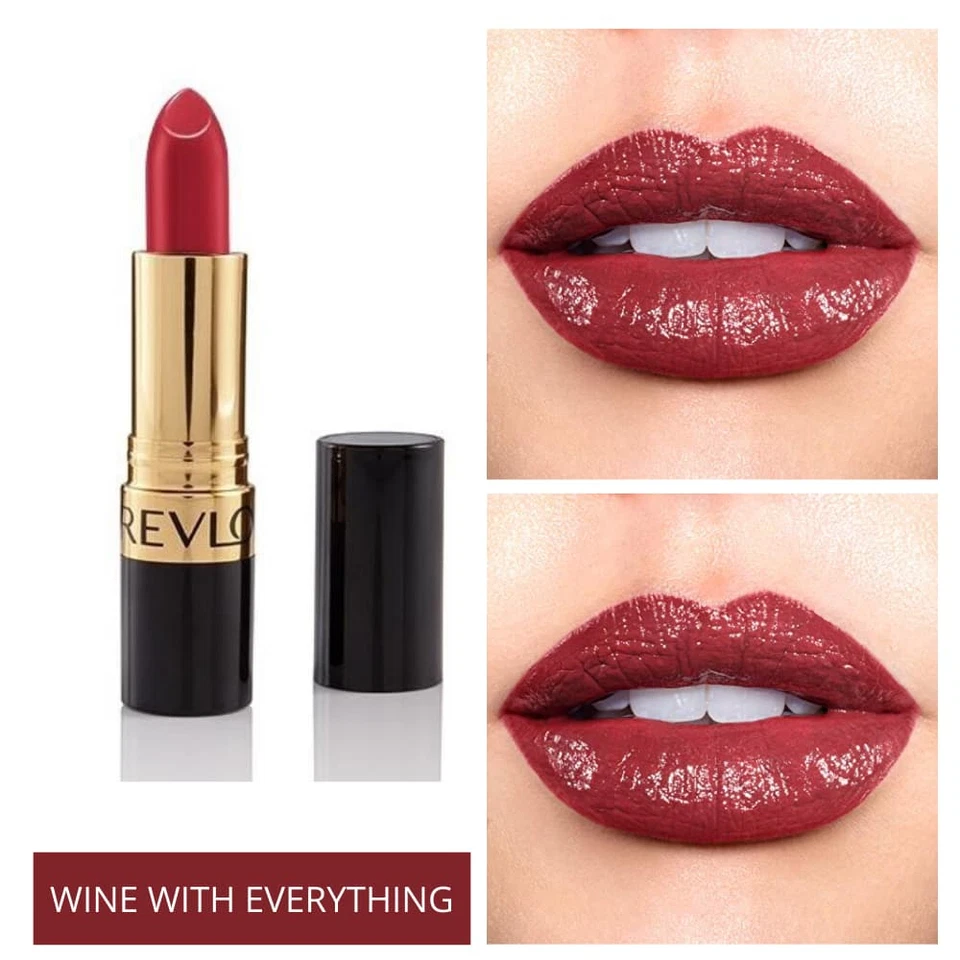 Revlon Pintalabios Super Lustroso Crema Hidratante 525 Vino Con Todo - Imagen 1 de 2