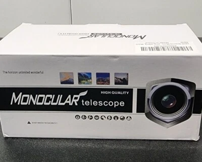 Monocular Telescope 50mm  Mini 10x42 Compact Scope High Power Zoom Stars Planets - Image 1 of 3