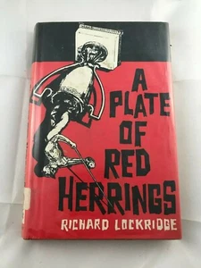 A Plate of Red Herrings by Richard Lockridge DJ 1968 Vintage Mystery ex library - Picture 1 of 4