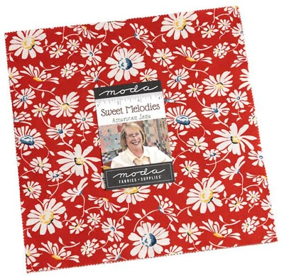 Sweet Melodies Moda Layer Cake 42 100% Cotton 10" Precut Quilt Squares - Image 1 of 2