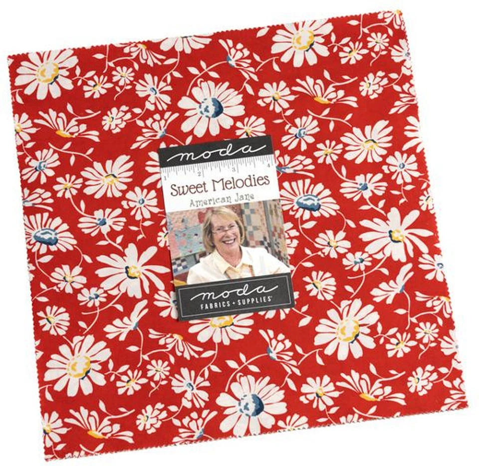 Sweet Melodies Moda Layer Cake 42 100% Cotton 10" Precut Quilt Squares - Image 1 of 2