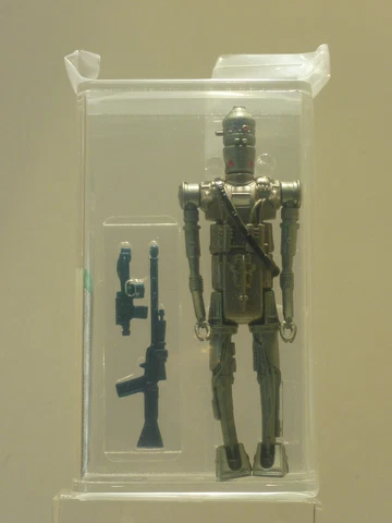 1980 Star Wars IG-88 Silver/ Hollow Eyes - AFA 75 Loose Cover