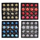 16 Pack Luxury Baubles - 60mm - Christmas Tree Decoration - Choose Colour