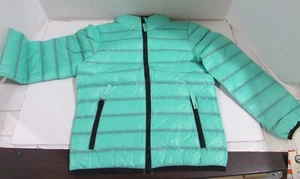 Girls Winter Coat Jacket - Aqua - SIZE XS 4/5 - Picture 1 of 2