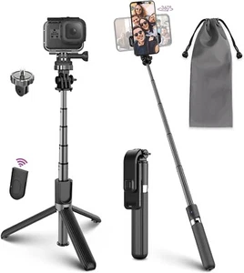 Selfie Stick Tripod 4 in 1 Mini Extendable with Remote New - Picture 1 of 7