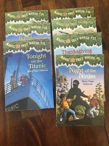 7 Magic Tree House Books Mary Pope Osborne. #5,#14,#16,#17,#18,#19,#27 - Picture 1 of 8