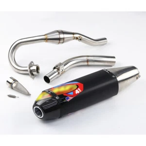 BLACK CARBON EXHAUST MUFFLER PIPE + SPARK ARREST HONDA CRF300L RALLY 2020-2025 - Picture 1 of 10