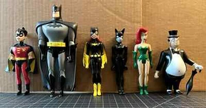 RARE Batman Animated Series DC COMICS collectibles Quick Europe 6 Figure lot - Picture 1 of 14
