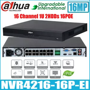 Dahua NVR4216-16P-EI 16MP 16CH 1HE 16PoE 2HDDs WizSense Netzwerk Videorecorder - Bild 1 von 11