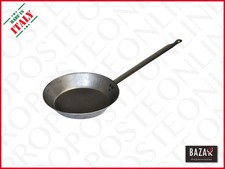 Padella tonda in acciaio con manico in ferro 18cm 5880