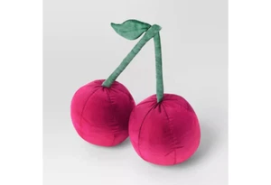 Oversized Cherries Throw Pillow Berry - Picture 1 of 4