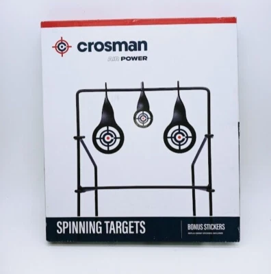 Crosman Metal Spinning Target .177 & .22 Pellet Air Rifle Durable Portable Black - Image 1 of 4