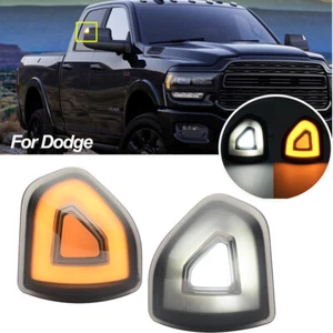 Luces de estacionamiento con señal de giro LED de espejo lateral DRL para 19-23 Ram 1500 2500 4 pines - Imagen 1 de 11