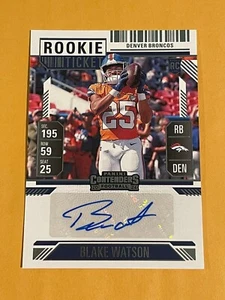 2024 Panini Contenders Blake Watson Rookie Ticket Auto RC #283 - Picture 1 of 2