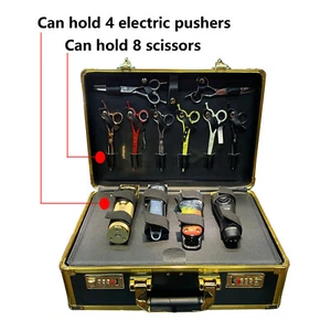 Barber Stylist Suitcase, Carrying Case For Clippers Trimmers Scissors Tool Box - Picture 1 of 12