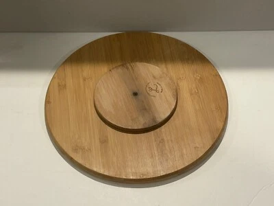 Lazy Susan Bamboo Turntable. Marked “CORE”    15.5 inches. 1.25” H - Image 1 of 4