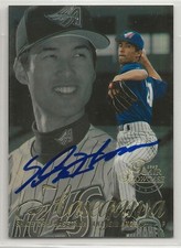 Shigetoshi Hasegawa signed 1997 Flair Showcase baseball card Anaheim Angels