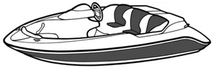 7.6oz BOAT COVER SEA DOO SPEEDSTER I/O 1996-1997 - Picture 1 of 14