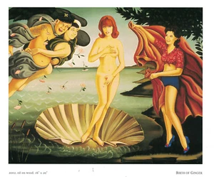 Isabel Samaras "Birth of Ginger" image on art book page Gilligan's Island - Picture 1 of 1
