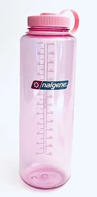 Nalgene Sustain 48 oz. Botella de agua de boca ancha Tritan - rosa cosmo usada en excelente estado Foto 1 de 4