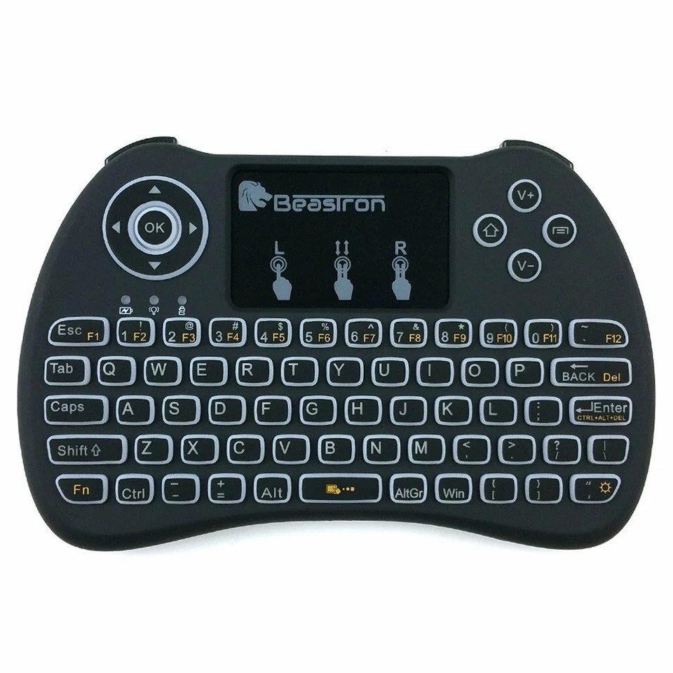 NEW Beastron 2.4GHz Mini Wireless Keyboard w/Mouse Touchpad (LED Backlit) - Image 1 of 4