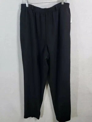 Pantalones de vestir vintage nuevos con etiquetas color tostado Jay para mujer cintura elástica 100 % lana negro 20 precio de venta sugerido por el fabricante 56 USD Foto 1 de 4