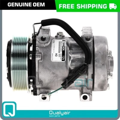 Компрессор переменного тока OEM Sanden SD7H15 подходит для Kenworth C500, C540, C550, K100, K100... QR - Изображение 1 из 4