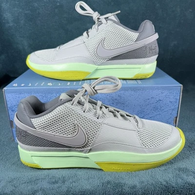Nike Ja 1 Light Silver/Granite Cyber Mens Basketball Sneakers Size 11.5 New - Image 1 of 4