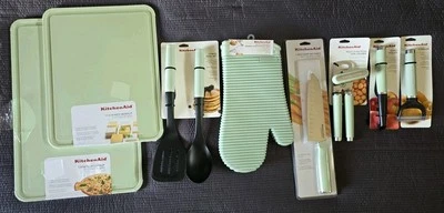 KITCHENAID (LOT OF 8) Kitchen Tools Utensils Gadgets OHPIA *PISTACHIO GREEN* - Image 1 of 4