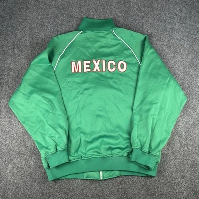 NBN Gear México Chaqueta de Pista XL Para Hombre Verde Fútbol Y2K Bordada Cremallera Deportes Foto 1 de 4