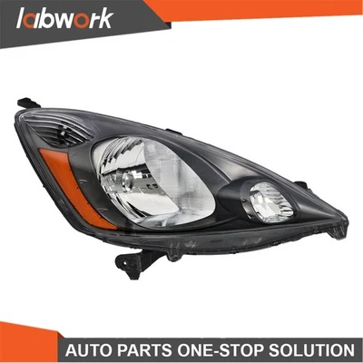 Labwork Headlight For Honda FIT Base/DX/LX/EX/EV 2009-14 Halogen Grey Right Side - Image 1 of 4