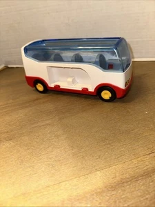 Playmobil Geobra weißer Flughafen Shuttle Bus Spielzeugfahrzeug ohne Figur, 2011 - Bild 1 von 7