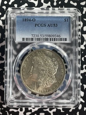 1894-O U.S. $1 Morgan Dollar PCGS AU53 Lot#G683 Silver! - Image 1 of 3