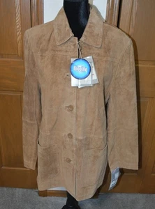 Women's A. BERNARDO FASHIONS Washable Suede Jacket NWT LARGE - Picture 1 of 11