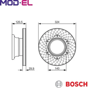 2x BRAKE DISC 0 986 479 600 FOR MERCEDES-BENZ VARIO/Bus/Cab/with/engine/Van 4.2L - Picture 1 of 8
