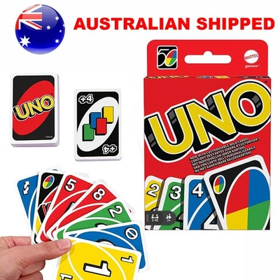 UNO Card Game Classic Family Fun Party Deck Kids Adults Travel Game 2 Pack AU - image 1 of 4