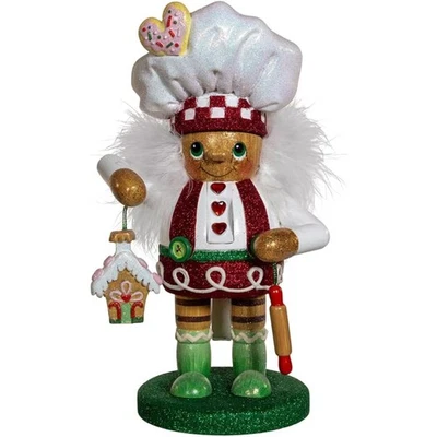 Kurt Adler Hollywood Wooden Nutcracker Collection, Gingerbread Baker Boy, 10" - Image 1 of 4