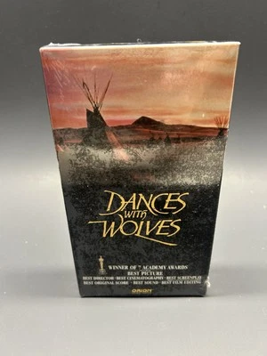 Dances With Wolves VHS RARE FACTORY SEALED ORION STUDIO WATERMARK 1990 1st Print - Image 1 of 4