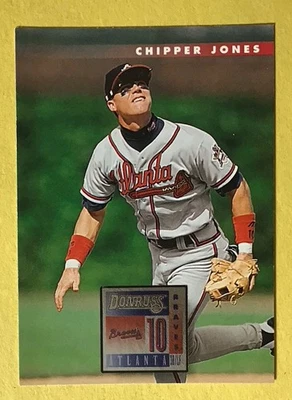 Chipper Jones HALL OF FAME #437 1996 Donruss Atlanta Braves FREE SHIPPING - Image 1 of 2