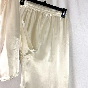 Victorias Secret Golden Tag Pants Small Beige Satin Slip Silky Fairycore Y2K - Picture 1 of 7
