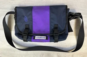 Timbukt2 Messenger Bag Grau Lila Schoß Schultertasche 14X11X5" - Bild 1 von 22