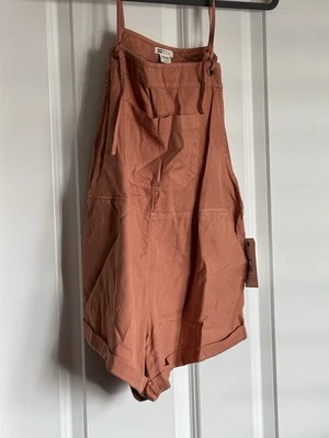 Nuevo Mameluco Billabong Talla Pequeña Naranja Quemado Terracota Óxido Algodón Viscosa Foto 1 de 4