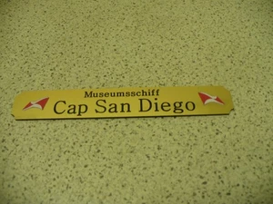 Kleines Namensschild für Modellständer  -  Cap San Diego - Bild 1 von 1