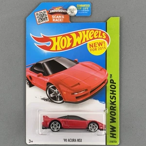 2015 Hot Wheels '90 Acura NSX Red HW Workshop 218/250 - Picture 1 of 9