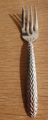 Ralph Lauren Equestrian Braid Salad Fork 6.75”  1991 Japan - Image 1 of 4